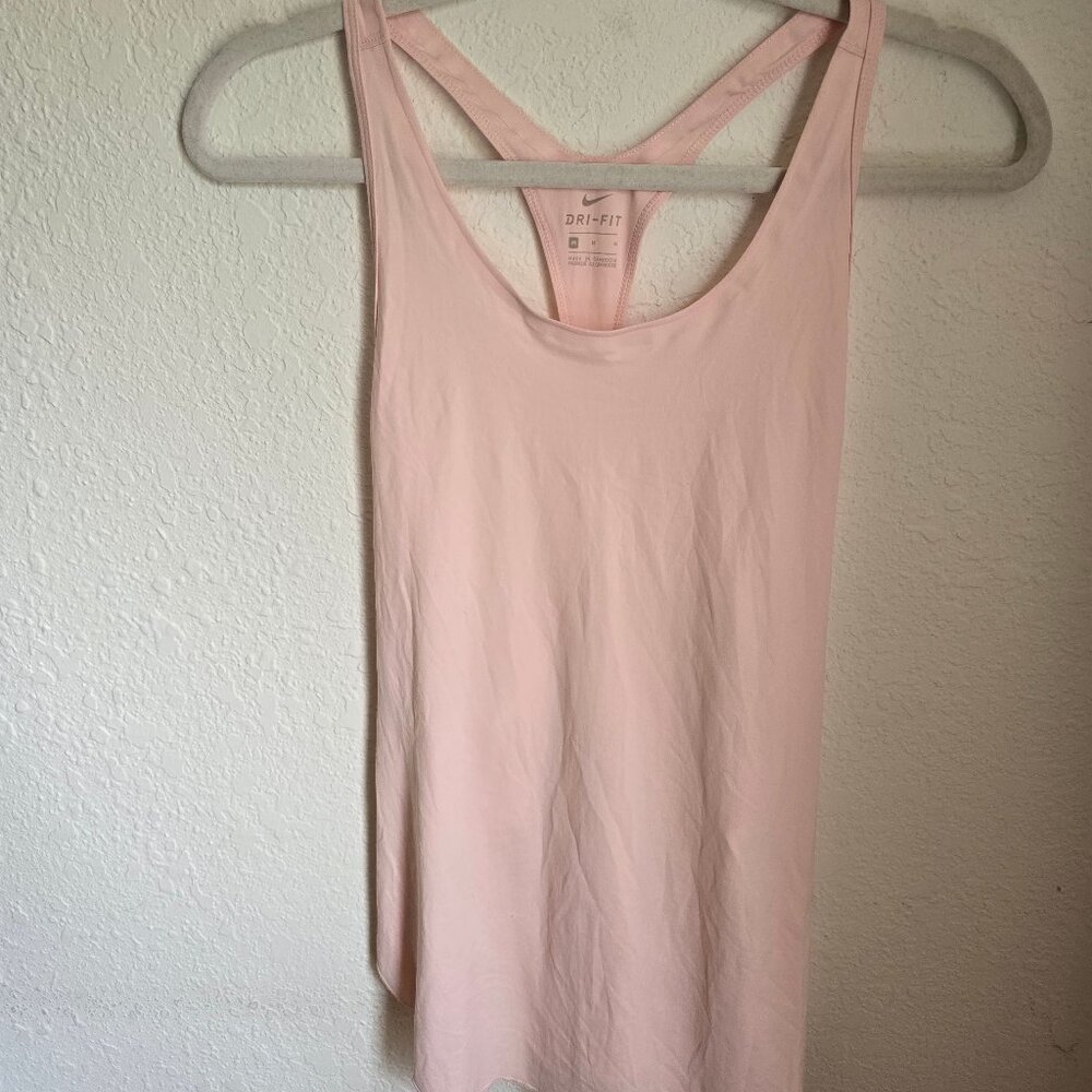 Nike Dri-Fit Light Pink Razor Back Tank Size Medium